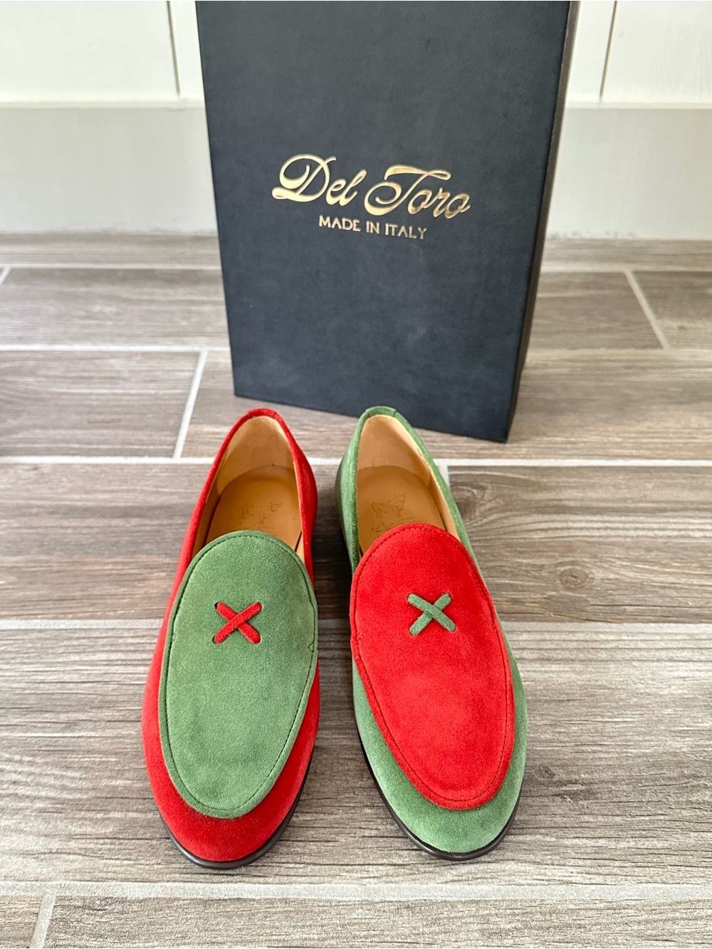 Del Toro Women's Bandiera Color Block Milano Loafer Sz 37.5 NIB